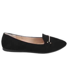 Mocassins amandes noir 3C-6 Noir