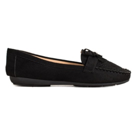 Best Shoes Mocassins décontractés en daim le noir