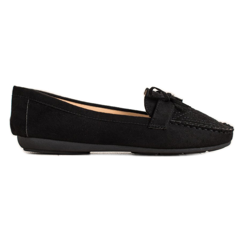 Best Shoes Mocassins décontractés en daim le noir