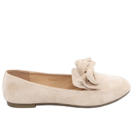 Mocassins femme beige 9086 Beige
