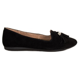 Filippo Seigneurs de cuir avec franges noir