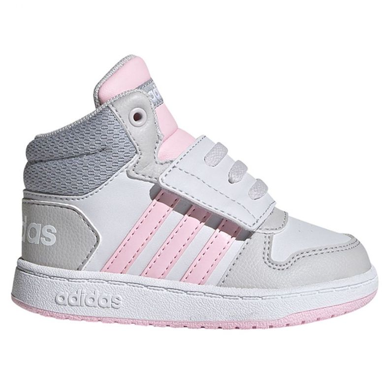 Chaussures Adidas Hoops Mid 2.0 I Jr FY9290 rose gris