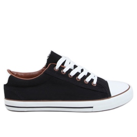 Baskets classiques pour femmes noires BN-B68 Noir le noir