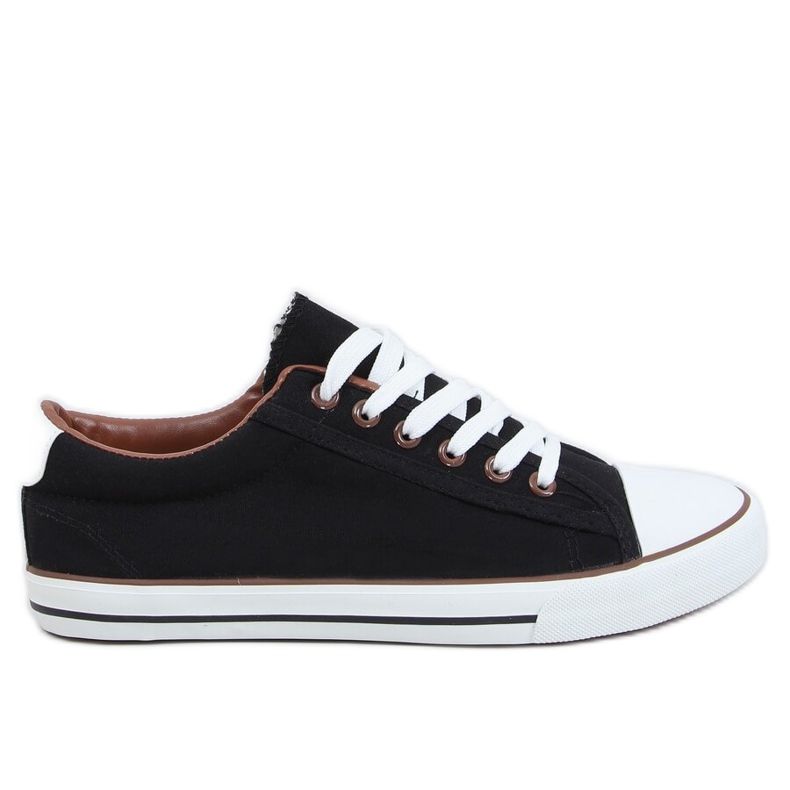 Baskets classiques pour femmes noires BN-B68 Noir le noir