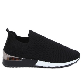 Noir LDH006 Chaussettes noires chaussures de sport