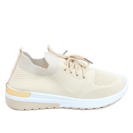 Chaussettes de sport beiges G-363 Chaussures beiges