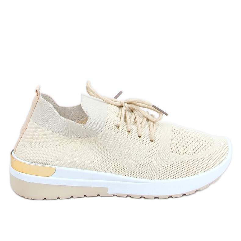 Chaussettes de sport beiges G-363 Chaussures beiges