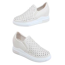 Baskets à enfiler sur le compensé beige HY-251 Beige Baskets à enfiler sur le compensé beige HY-251 Beige