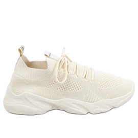 FF-10 Chaussures de sport chaussette beige beige FF-10 Chaussures de sport chaussette beige beige