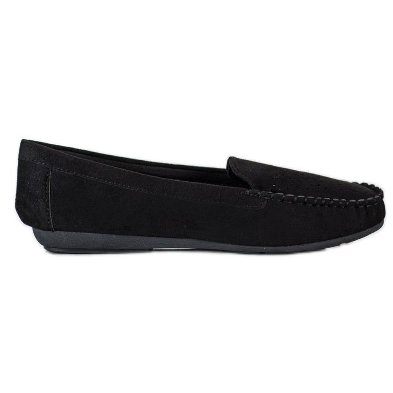 Best Shoes Mocassins À Motif Ajouré le noir