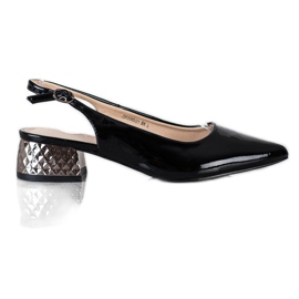 Filippo Escarpins à la mode avec un talon exposé noir