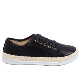 Espadrilles noires lacées JA3200 Noir le noir