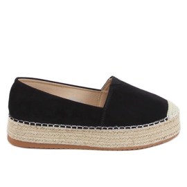 Espadrilles noires pour femmes AB-79 Noir le noir