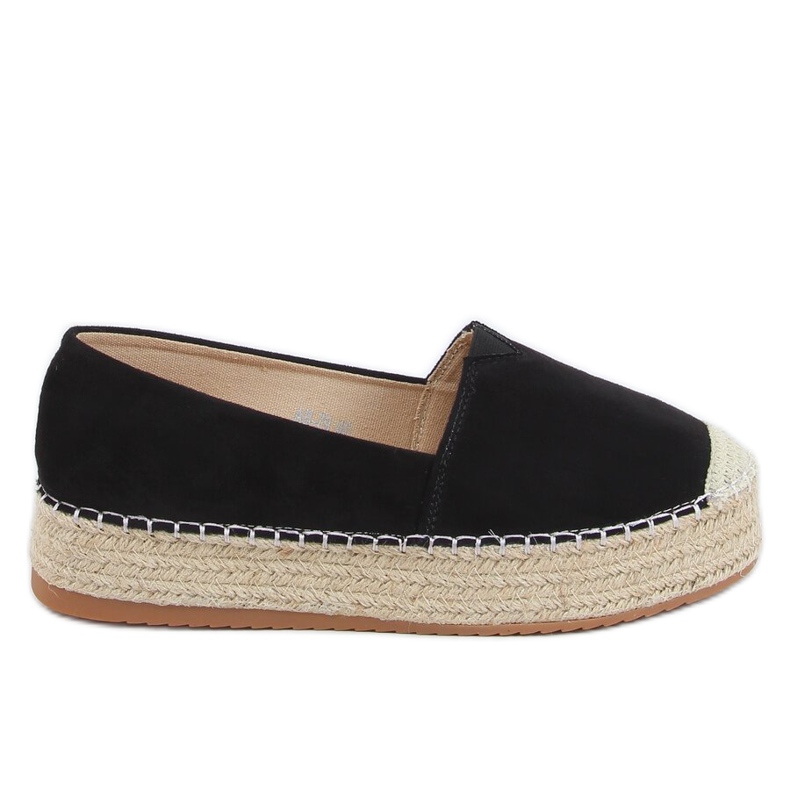 Espadrilles noires pour femmes AB-79 Noir le noir