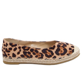 Léopard CD-3 Espadrilles pour femmes Léopard brun