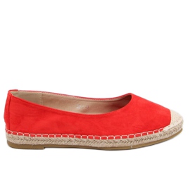 Espadrilles pour femmes rouges CD-3 Rouge
