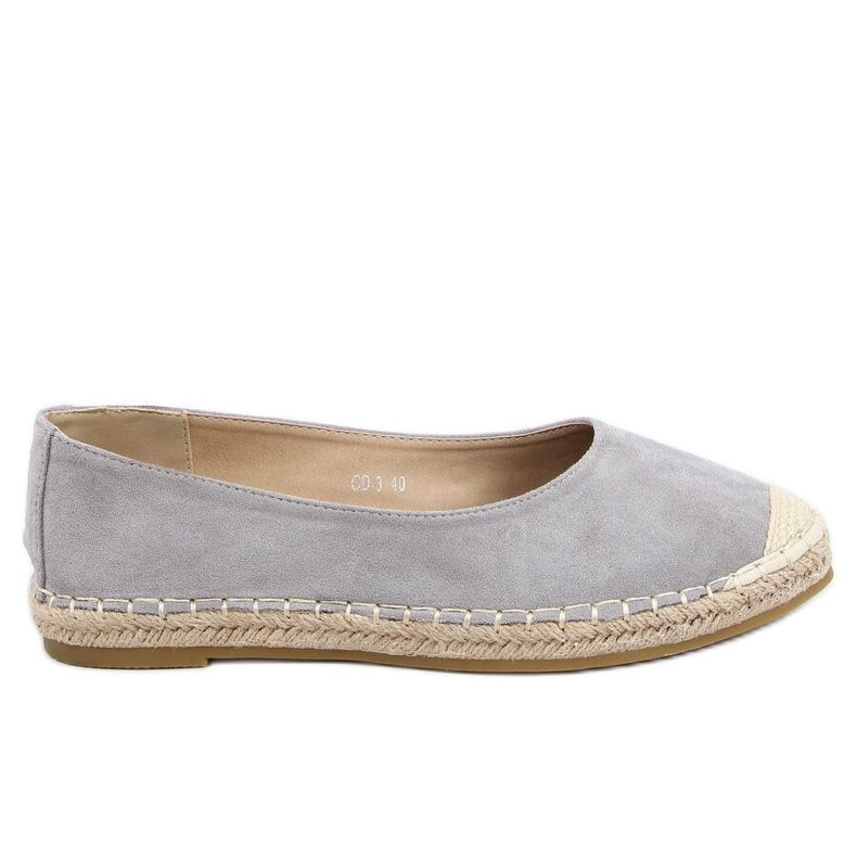 Espadrilles grises pour femmes CD-3 Gris