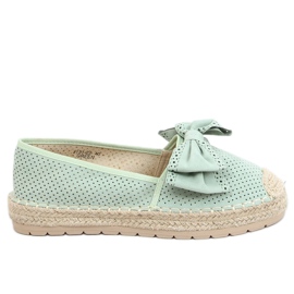 Espadrilles femme aigue-marine J131-22 Vert