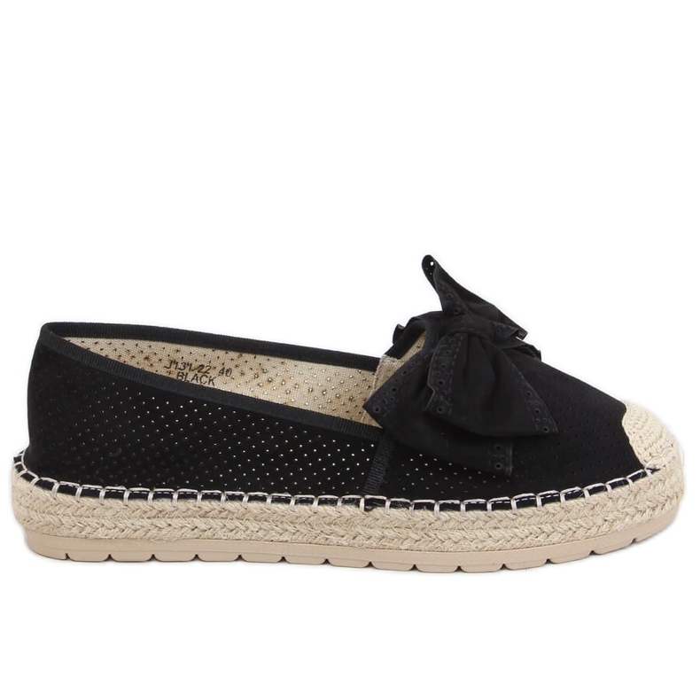 Espadrilles femme noires J131-22 Noir le noir