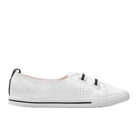 Baskets en similicuir blanches Isabela