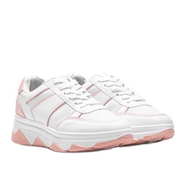 Baskets blanches et roses Julissa
