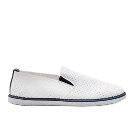 Baskets blanches ajourées Slip On Alex