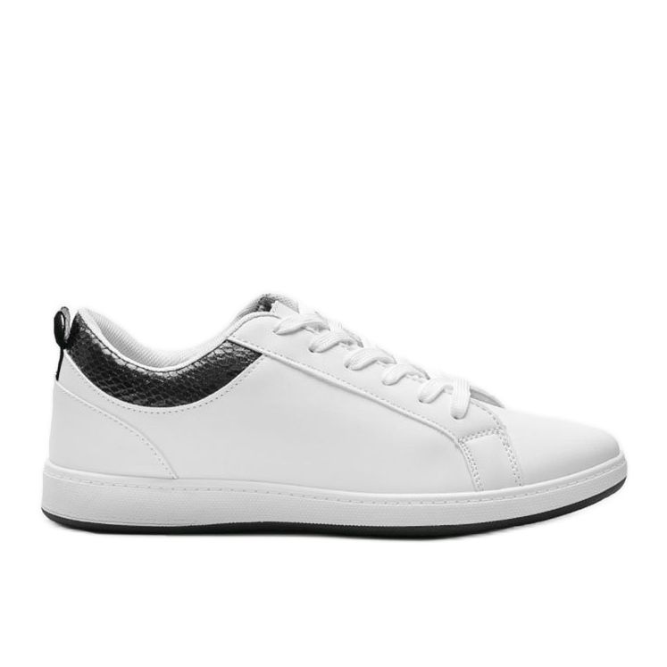 Baskets blanches avec insert holographique Madalynn noir