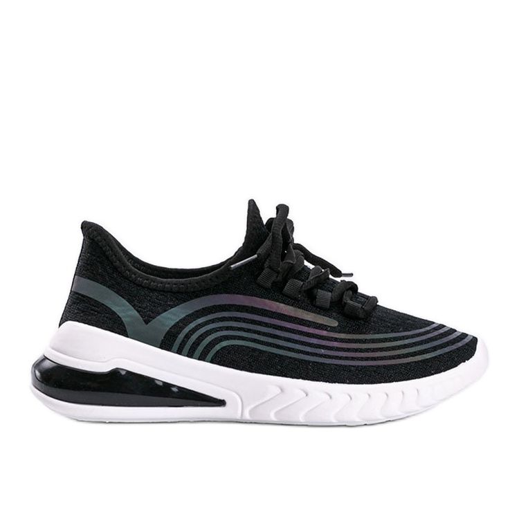 Sneakers slip-on noires à motif Delaney holographique le noir