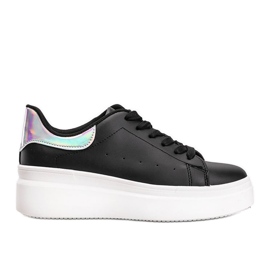 Baskets noires avec insert holographique Lillian le noir