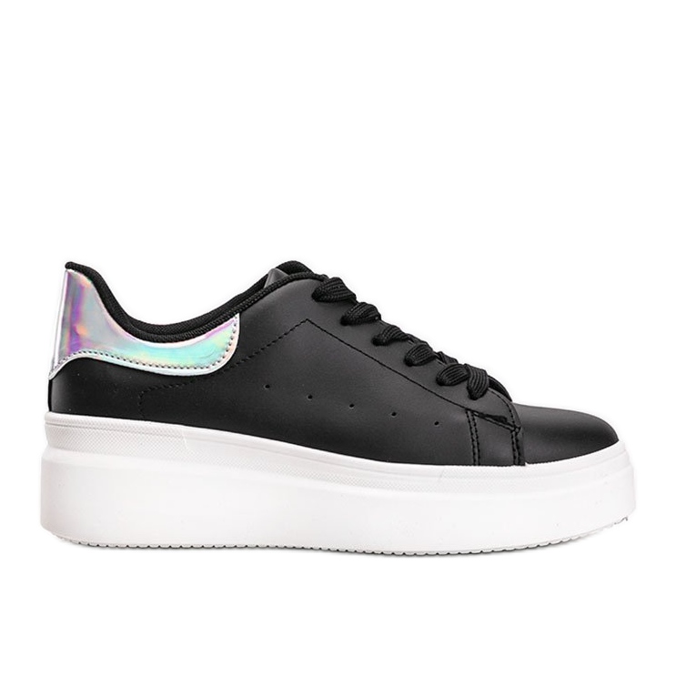 Baskets noires avec insert holographique Lillian le noir