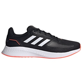 Chaussures de course Adidas Runfalcon 2.0 M FZ2803 blanche le noir orange Chaussures de course Adidas Runfalcon 2.0 M FZ2803 blanche le noir orange