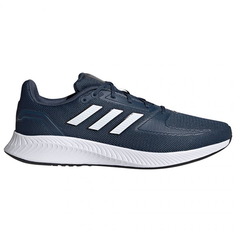Chaussures de course Adidas Runfalcon 2.0 M FZ2807 blanche bleu marin