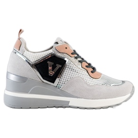 Baskets colorées VINCEZA blanche gris multicolore