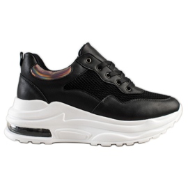 Weide Baskets confortables sur la plate-forme le noir
