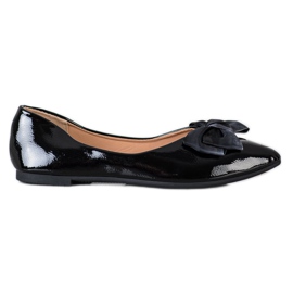 Diamantique Ballerines laquées élégantes le noir Diamantique Ballerines laquées élégantes le noir