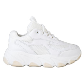 Bella Paris Baskets sur la plate-forme blanc