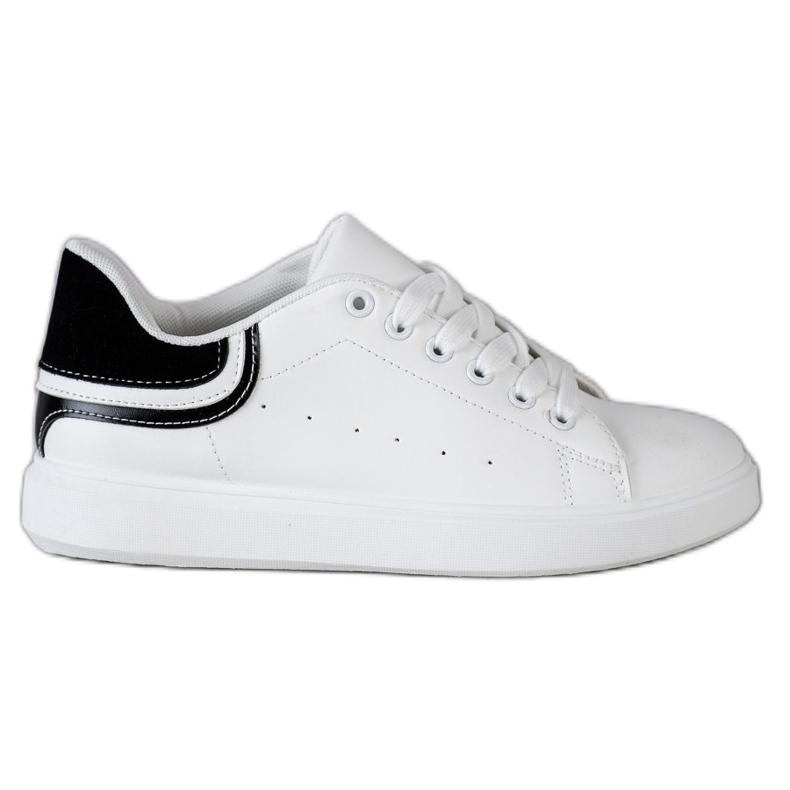 SHELOVET Baskets Avec Insert Noir blanche