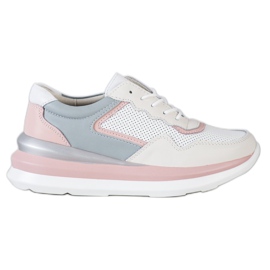 ARTIKER Baskets en cuir sur la plate-forme multicolore