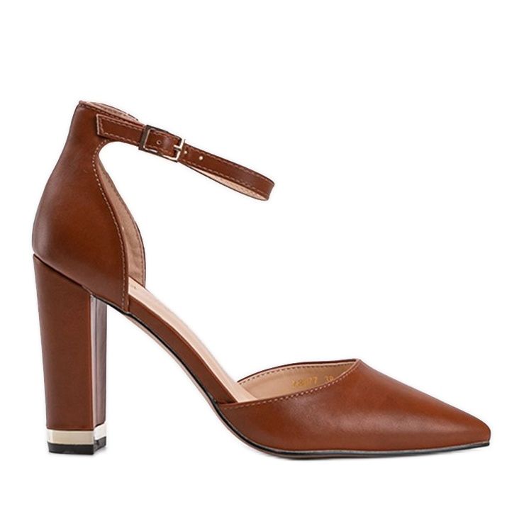 Escarpins marron sur le post Kaelyn brun