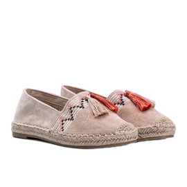 Espadrilles beiges à franges Alyana Espadrilles beiges à franges Alyana