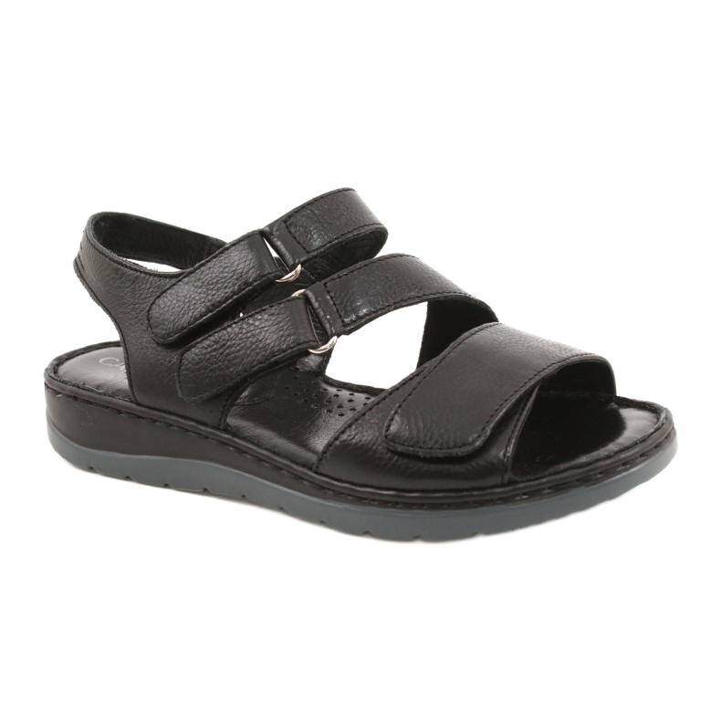 Caprice Sandales en cuir confortables avec velcro 28152-26 le noir Caprice Sandales en cuir confortables avec velcro 28152-26 le noir