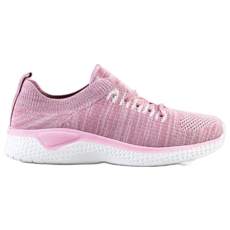 SHELOVET Chaussures de sport à lacets rose