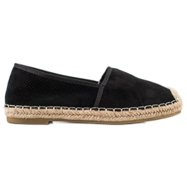 Kayla Espadrilles Ajourées Légères le noir