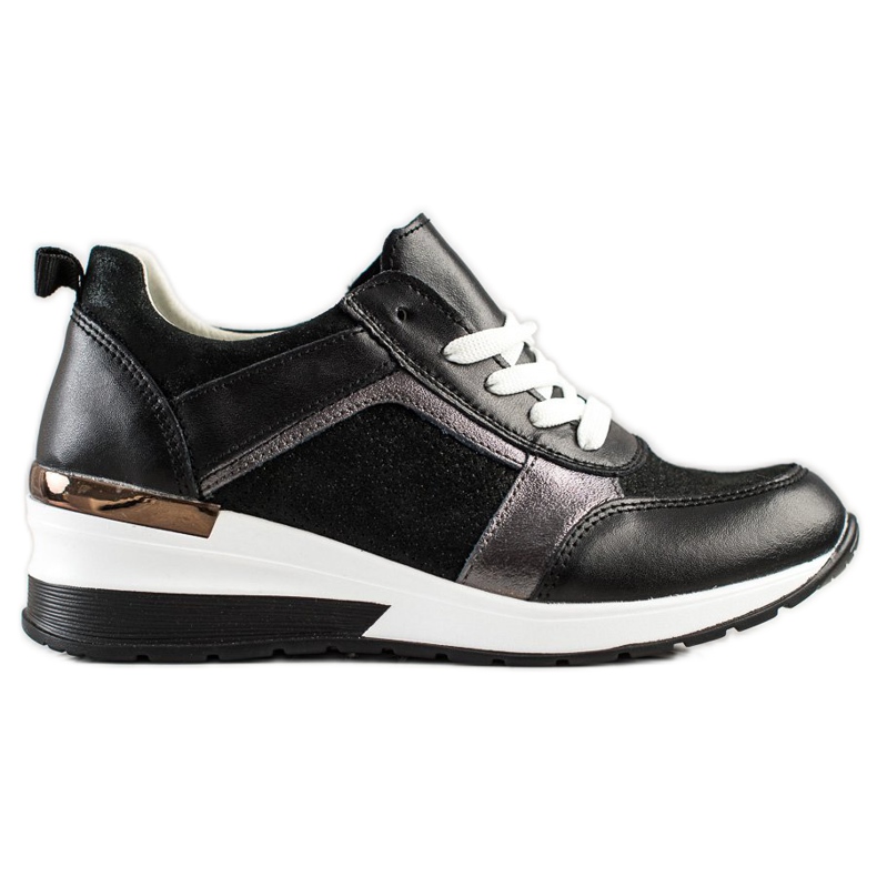 Baskets pailletées VINCEZA le noir