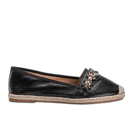 Espadrilles noires en éco-cuir Dylan le noir