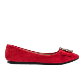 Ballerines rouges à boucle Ciara