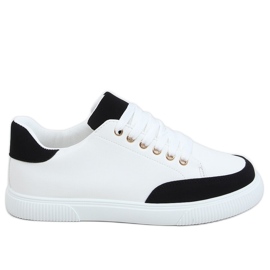 Baskets femme blanches 6110 Noir