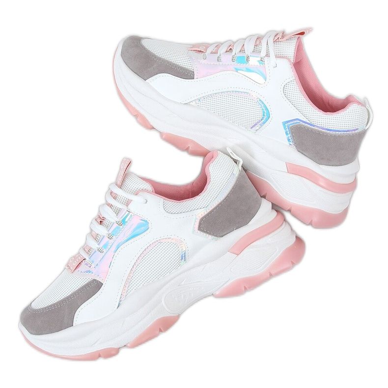 Chaussures de sport blanches R12YD518-11 Rose