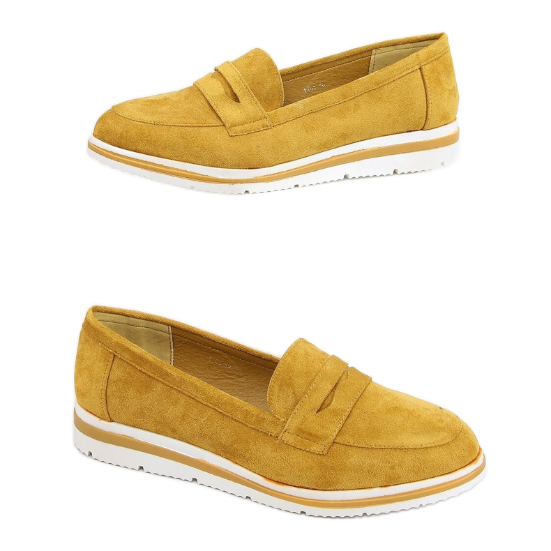 Mocassins Semelle Haute Moutarde 1151 Jaune