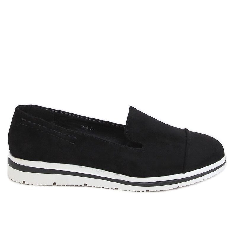 Mocassins à semelles hautes noir 5836 Noir le noir